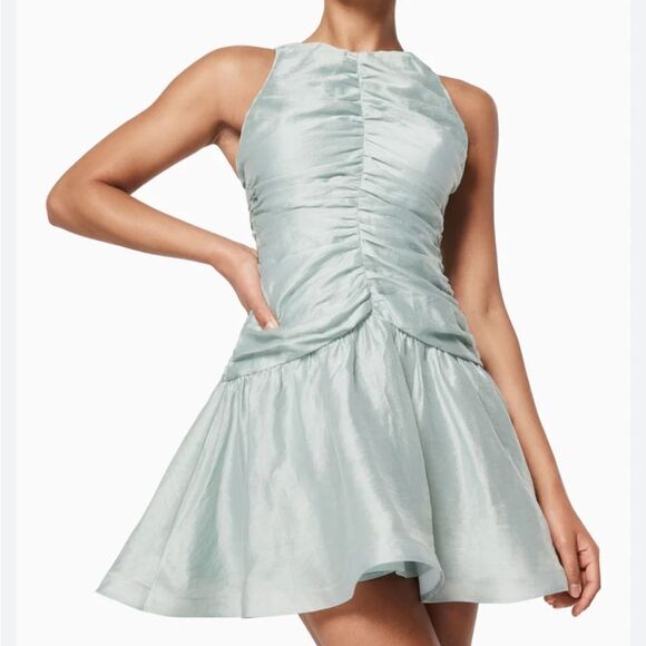 Elliatt Shine Open Back Ruched Mini Cocktail Dress ruched M NWT M $225 - Picture 8 of 8